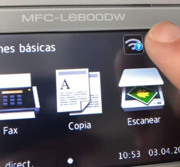 Comectar impresoras Brother WiFi con pantalla táctil Comectar impresoras Brother WiFi con pantalla táctil