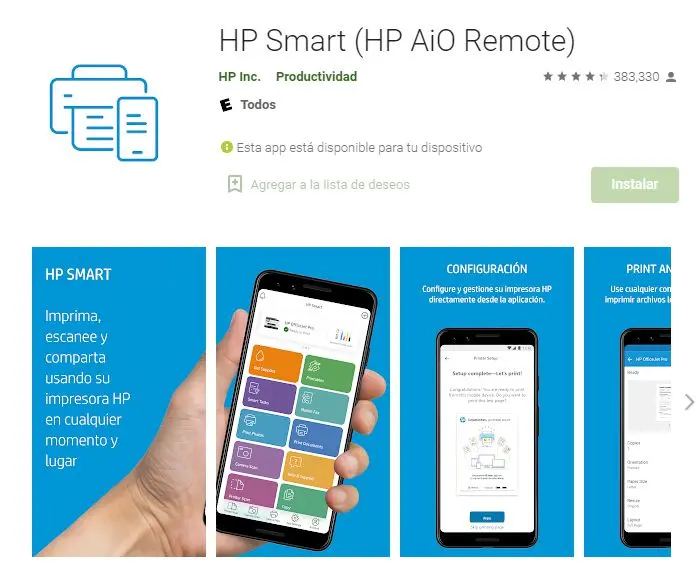 hp smart app fax
