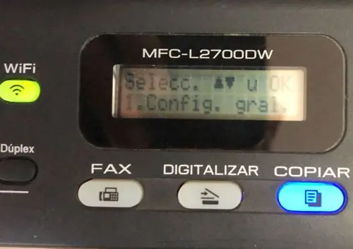 configuracion impresora mfc-l2700