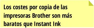 coste copia Brother Instant Ink